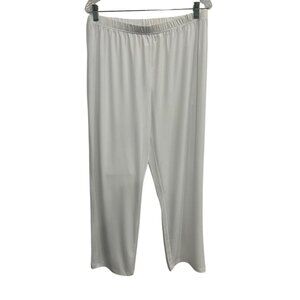 Drapers & Damons Petites White Pull-On Capri Pants PL Polyester Spandex Blend